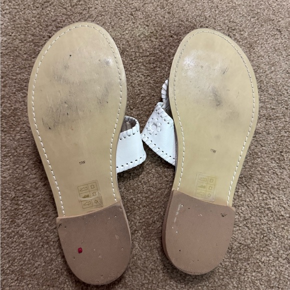 Jack Rogers White and Tan Sandals - Picture 3 of 4